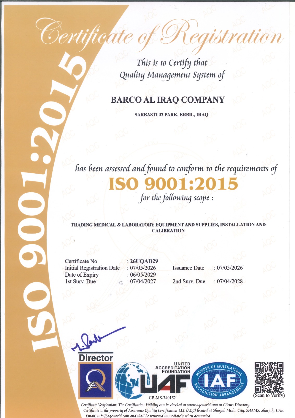 ISO 9001:2015 - Quality Management System